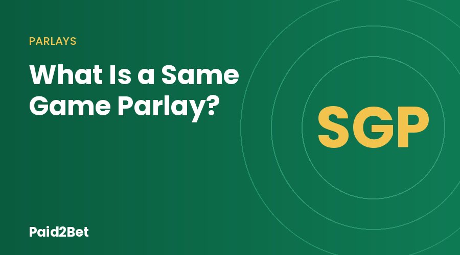 What is a same game parlay, a spread and total from one NFL game